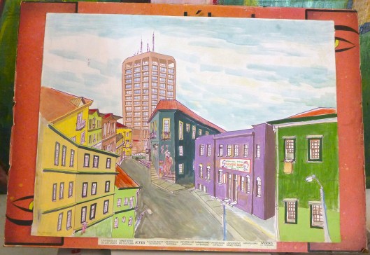 A painting of Yuri's library