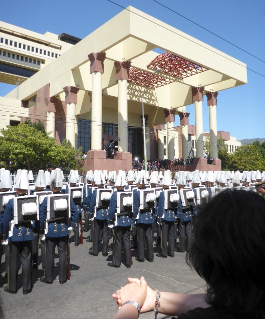 The most impressive uniforms were nearest the venue